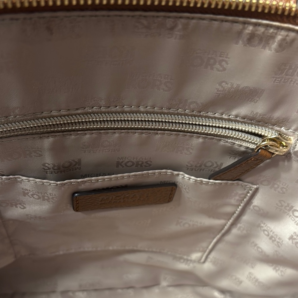 Michael Kors Brown Saffiano Leather Tote - Picture 12 of 17